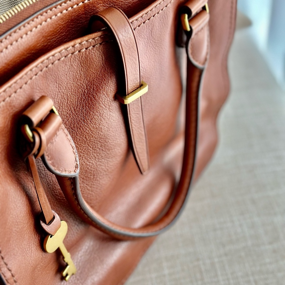 Brown Fossil Ryder Satchel